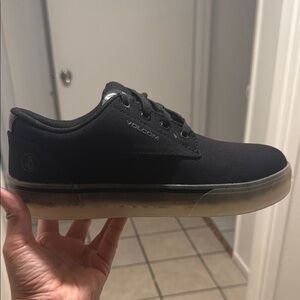 Volcom Men's Black Sneakers with Translucent Sole